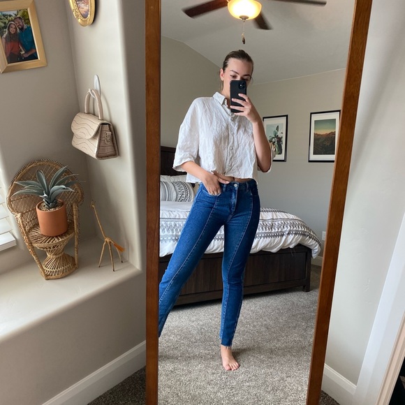 Two tone NAKD denim jeans - Picture 2 of 5